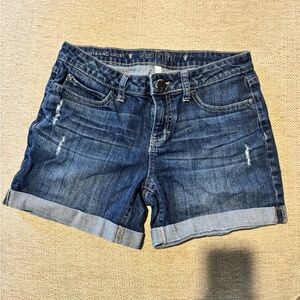 Jennifer Lopez Women's Blue Denim Boyfriend Shorts